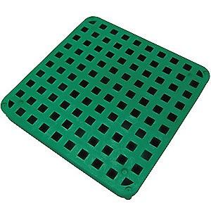 Tuf-Tite 11"x11" B1-DGG: Drain Grate (Green) - For 4 Hole Distribution Boxes