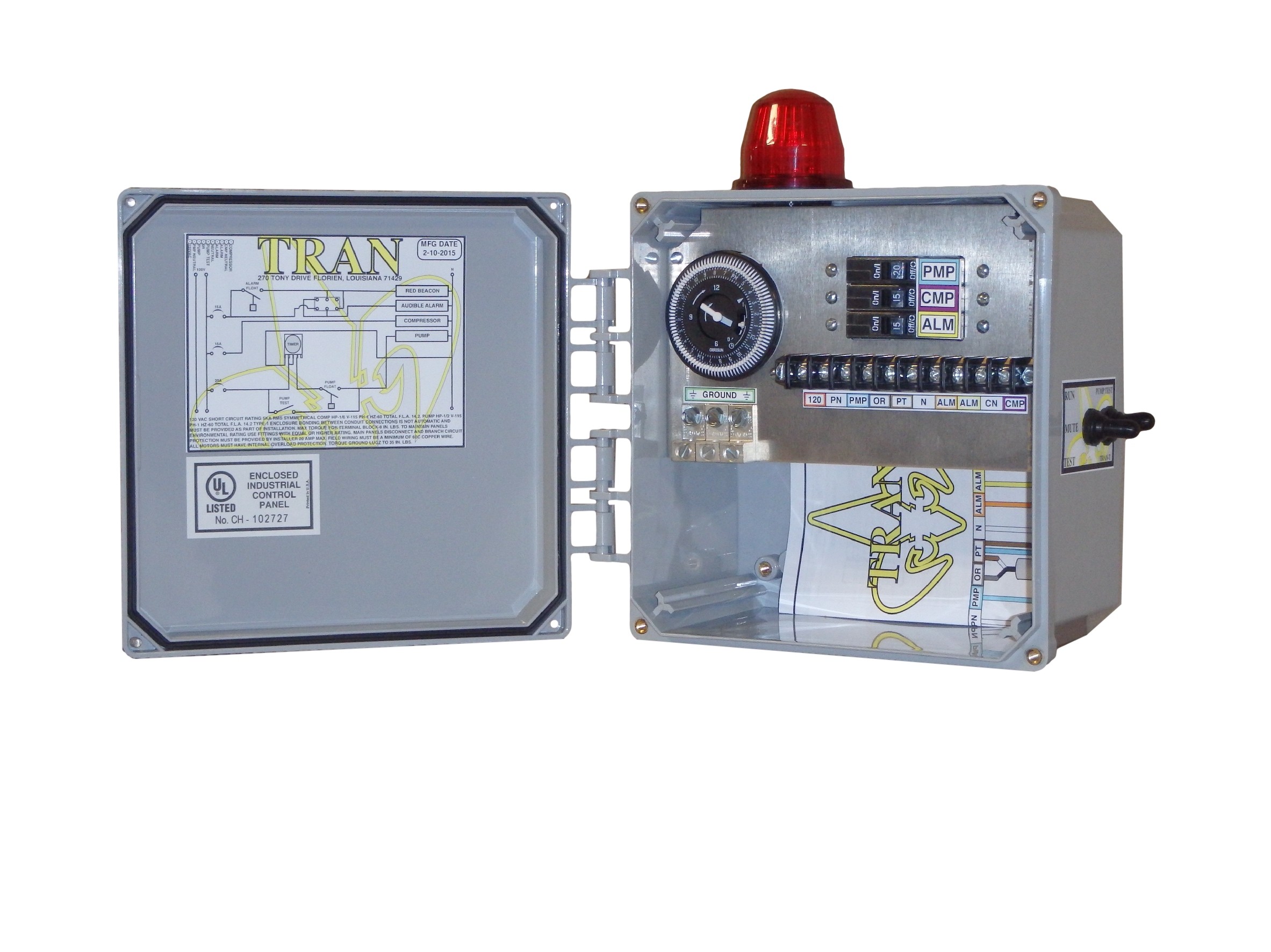 Tran-T Aerobic Septic Control Panel With Timer