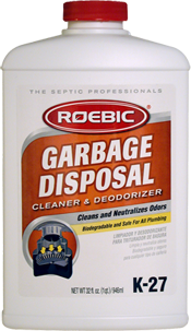 Roebic K-27 - Garbage Disposal Cleaner & Deodorizer
