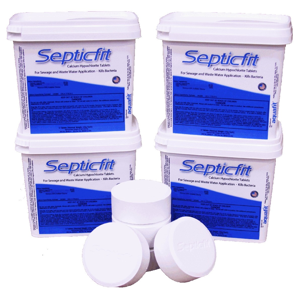 Septicfit® Calcium Hypochlorite Tablets 8.2 lb SuperCube 4 Pack