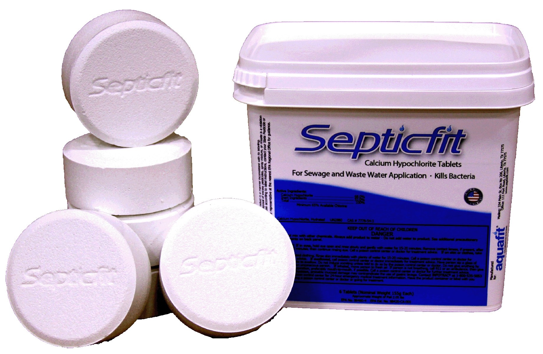 Septicfit® Calcium Hypochlorite Tablets 2.05 Lb SuperCube