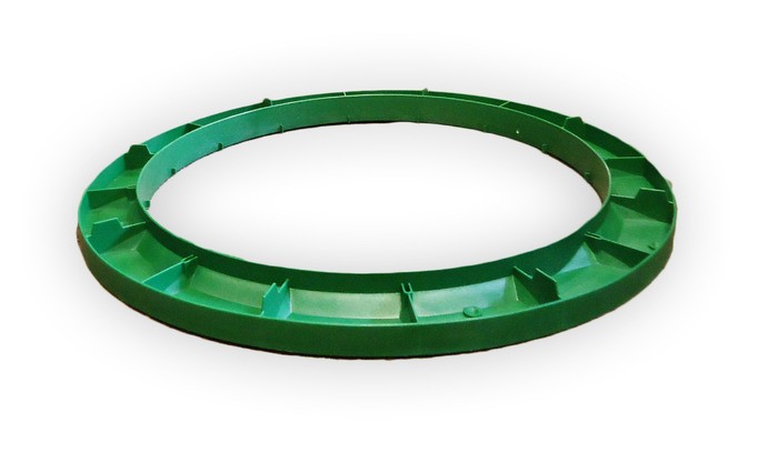 20 IN RING & 20 IN DOMED LID THREE PIECE 20" X 12" TUF-TITE PLASTIC RISER 