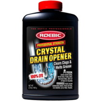 Roebic Professional Strength Crystal Drain Opener - 100% LYE - 2 lbs