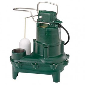 Zoeller M264 Waste-Mate - 4/10 HP Cast Iron Sewage Pump (2") w/ Vertical Float